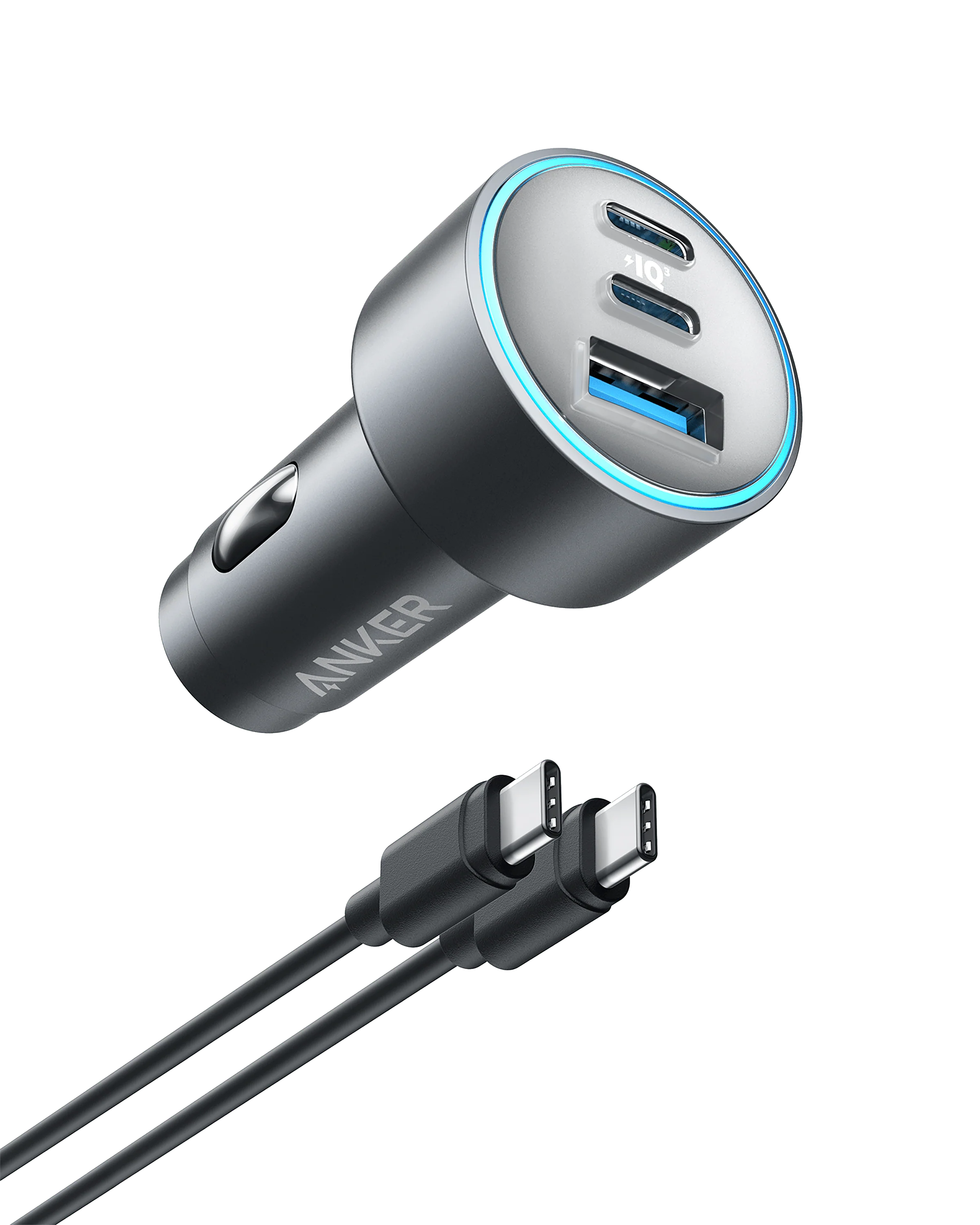 Anker 535 Car Charger 67W 3-Port with USB-C Cable Anker 535 Car Charger 67W 3-Port with USB-C Cable